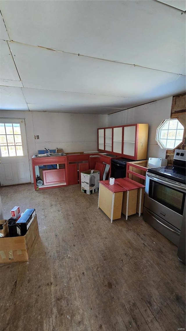 interior space featuring hardwood / wood-style flooring