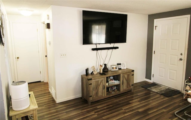 entrance foyer featuring dark hardwood / wood-style floors