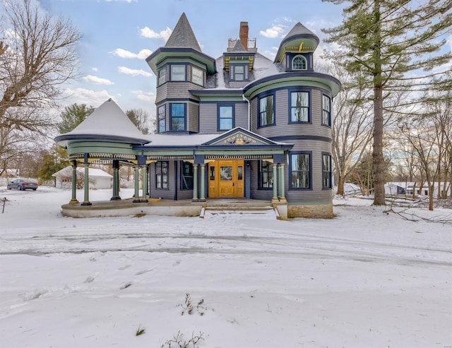 view of victorian home