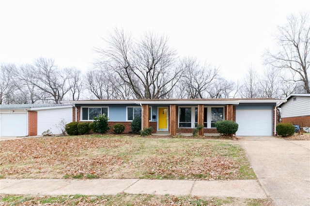 ranch-style house with a garage