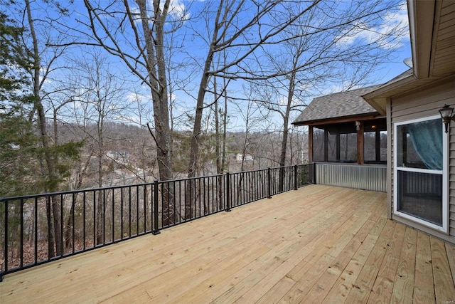 view of wooden terrace