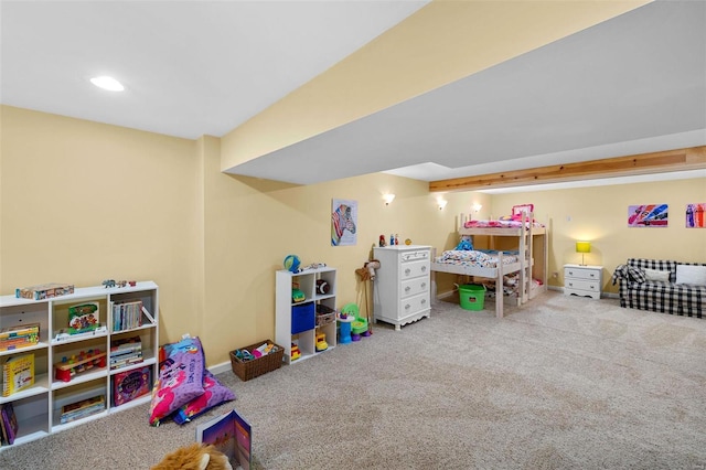 playroom with carpet floors