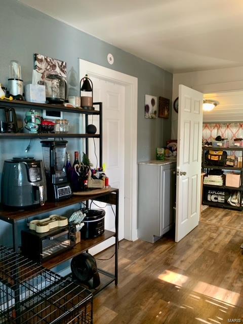 dining room featuring wood finished floors