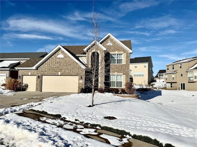 view of front property featuring a garage