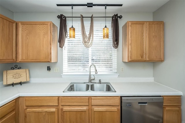 kitchen featuring dishwasher and sink