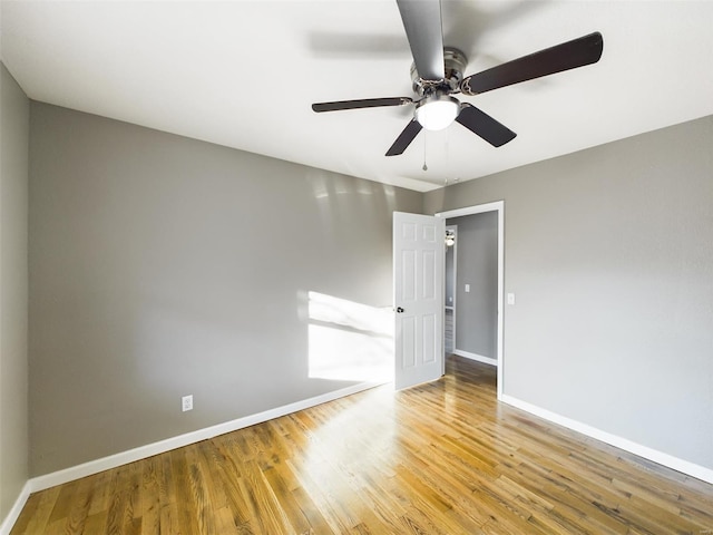 empty room featuring hardwood / wood-style flooring