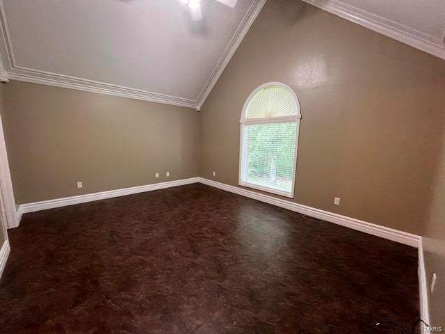 bonus room featuring lofted ceiling