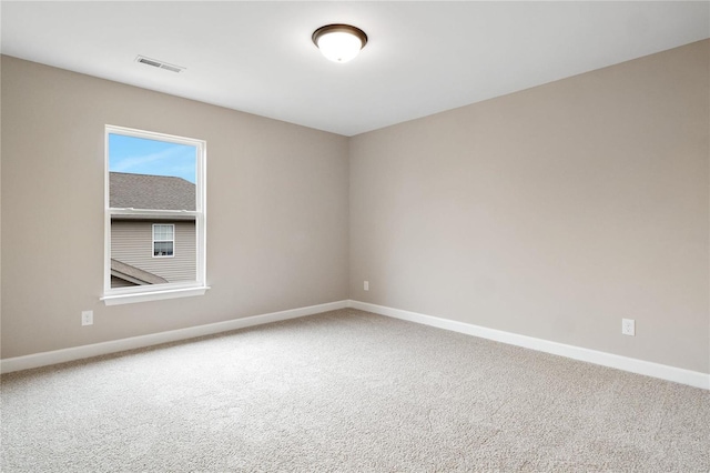 view of carpeted empty room