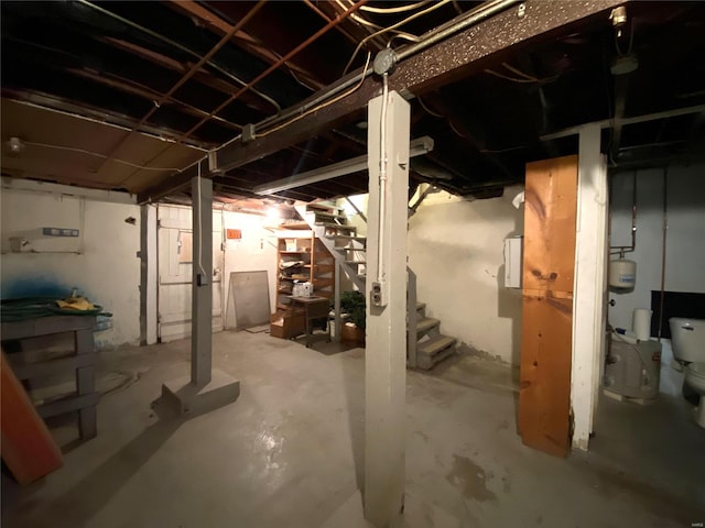 view of basement