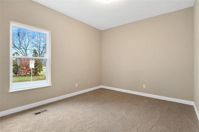 empty room with carpet floors