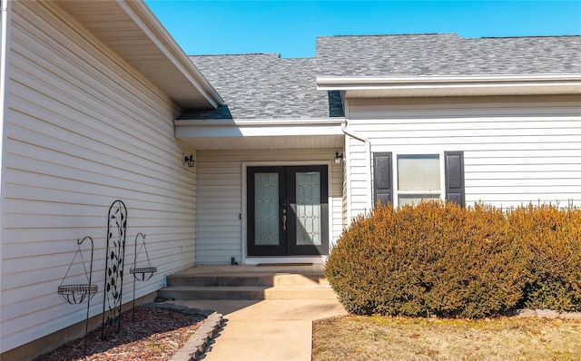 entrance to property with french doors