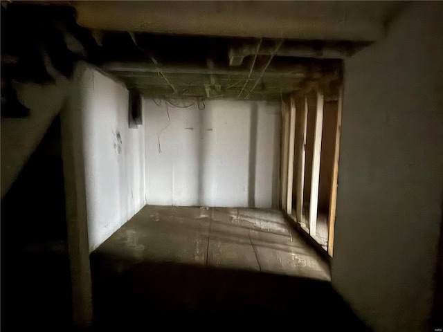 view of basement