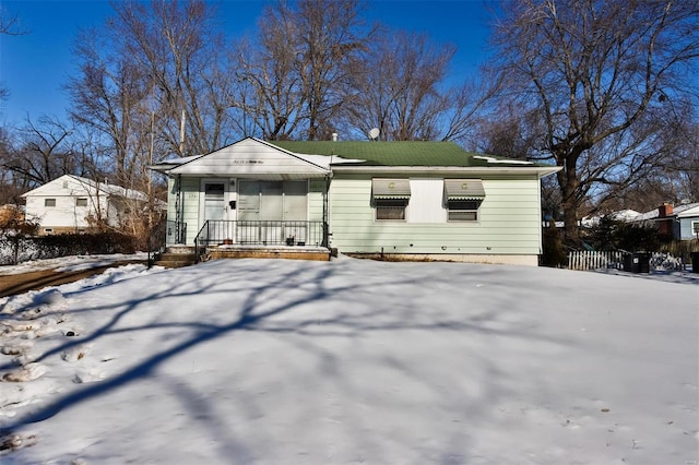 view of front of home with a porch