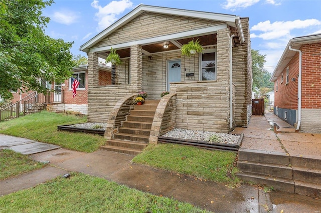 view of front of home with covered porch