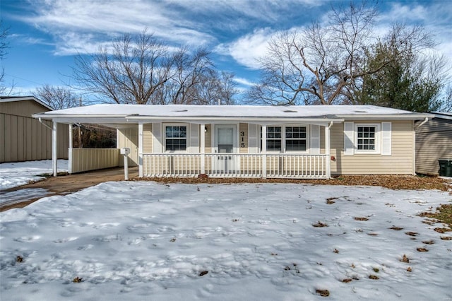 view of ranch-style home