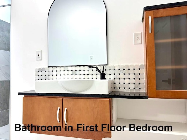 bathroom with vanity