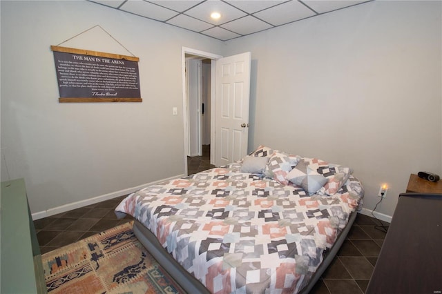 view of tiled bedroom