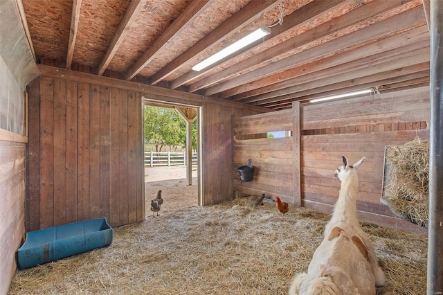 view of horse barn