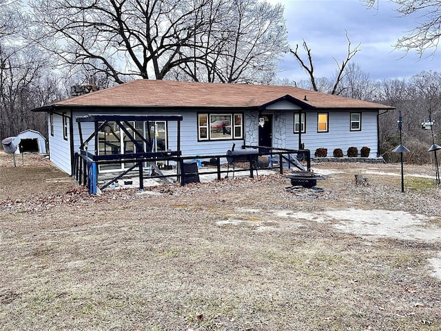 view of front of home