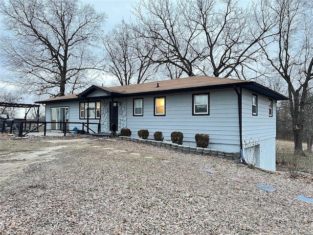 view of front of home