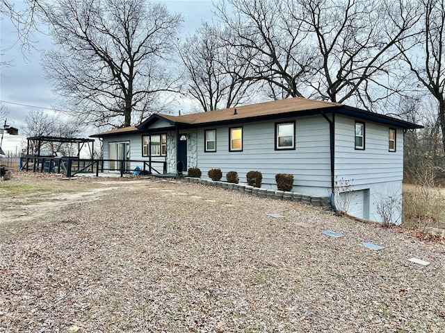 view of front of home