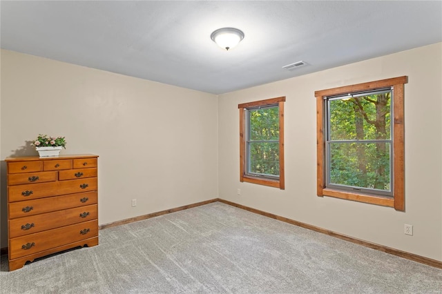 view of carpeted empty room