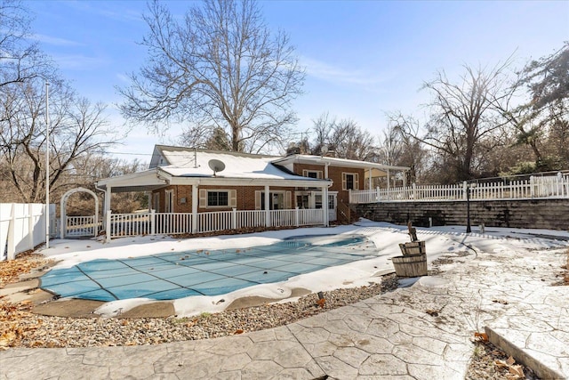 view of pool with a patio