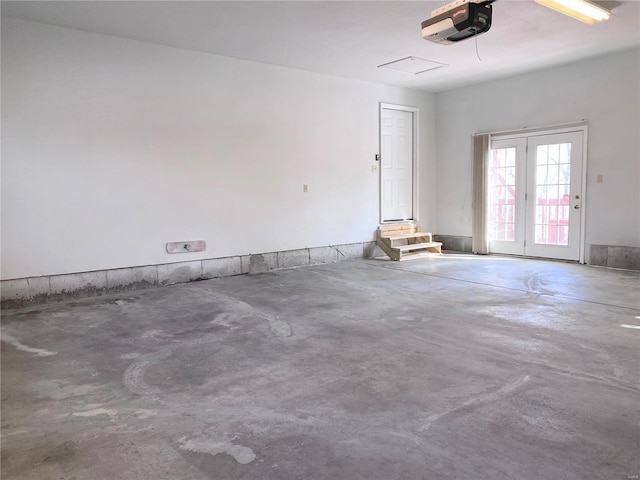 spare room featuring concrete floors