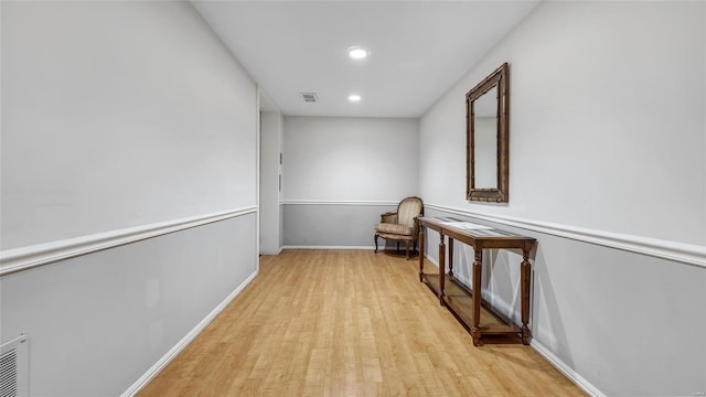 interior space featuring light hardwood / wood-style floors