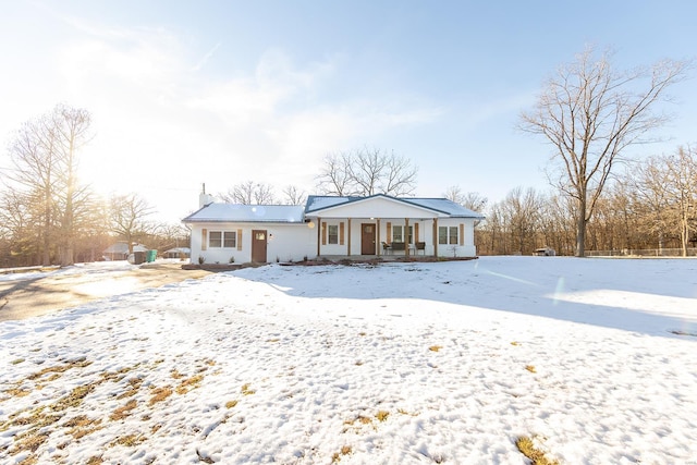 view of front of house with a porch