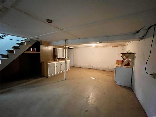 view of basement