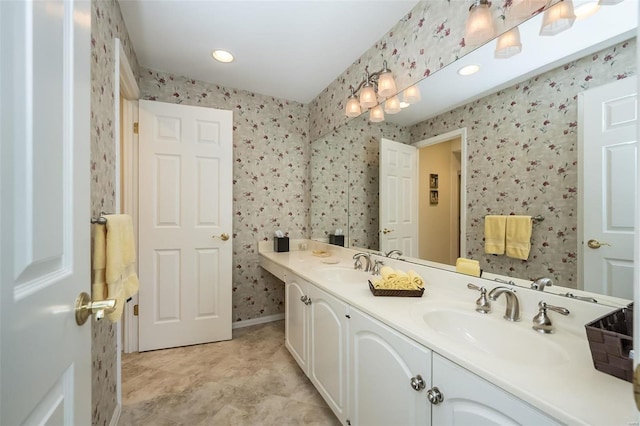 bathroom with vanity