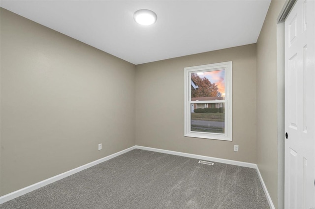 view of carpeted empty room