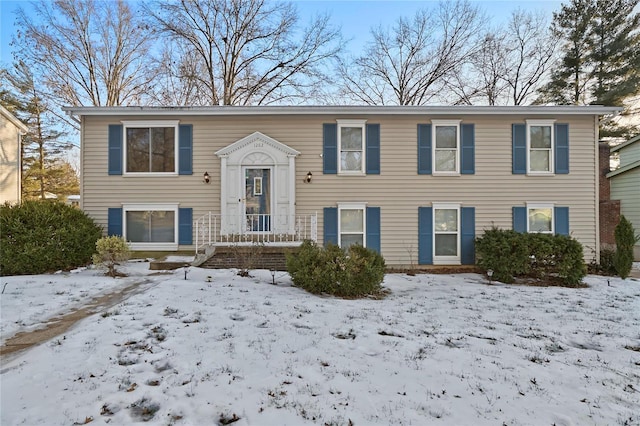 view of split foyer home