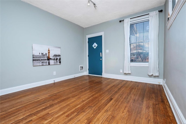 foyer featuring wood-type flooring