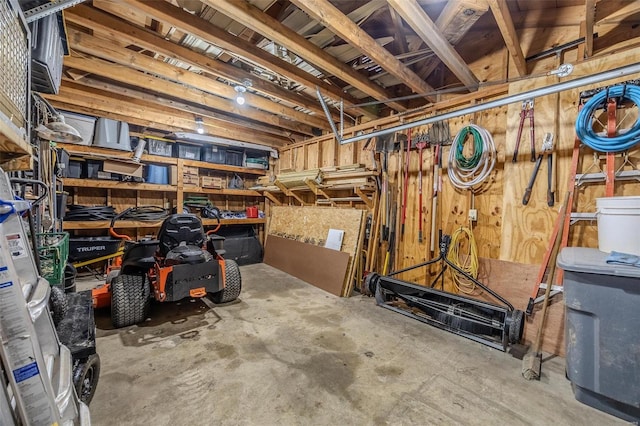 view of storage room