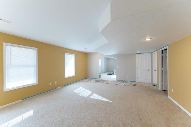 carpeted spare room with a wealth of natural light