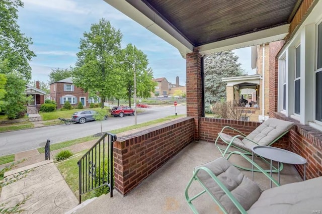 view of patio / terrace with a porch