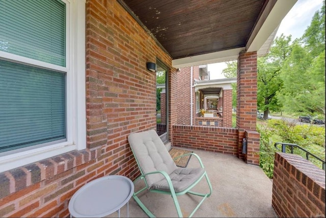 view of patio / terrace with a porch