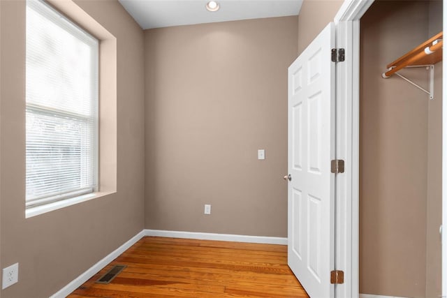 interior space featuring light wood-type flooring