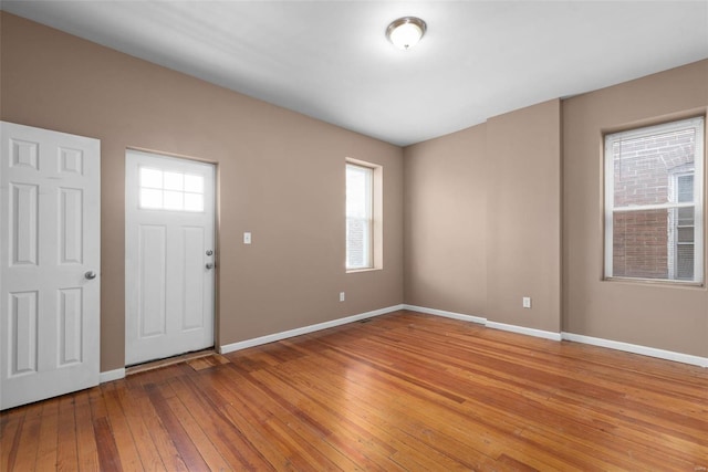 entryway with light wood-type flooring