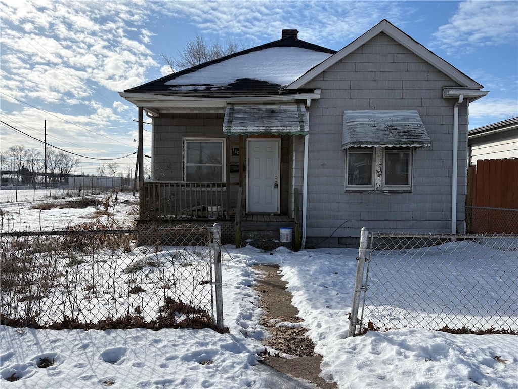 view of bungalow-style house