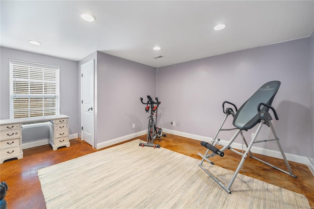 view of exercise room