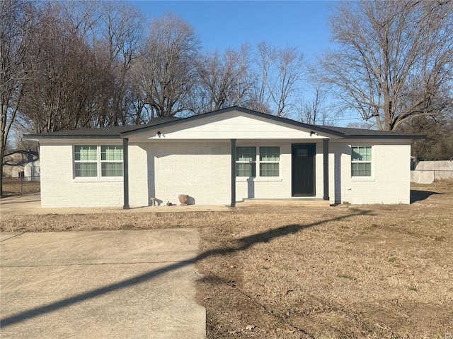 view of ranch-style home