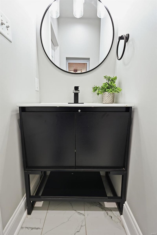 bathroom with vanity