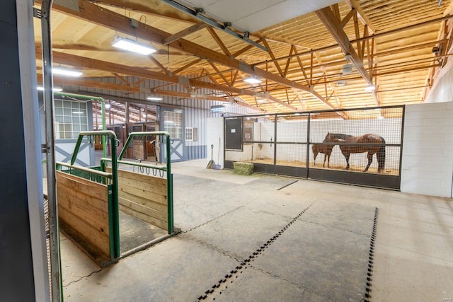 view of horse barn