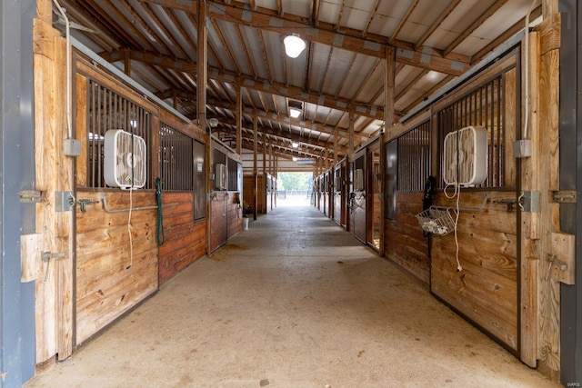 view of horse barn