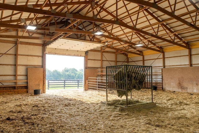 view of horse barn