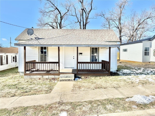 view of front of house featuring covered porch