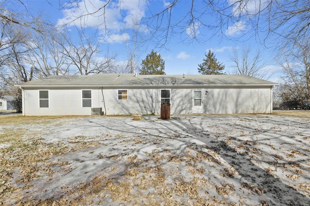 view of rear view of property